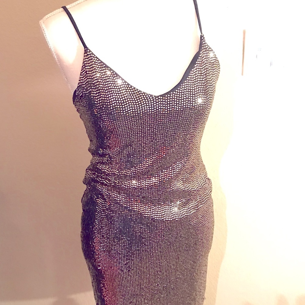 Mezzanine USA Gold Sequin Dress Size M